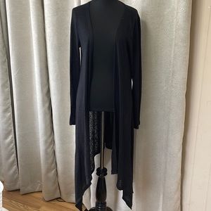 Hi low open cardigan